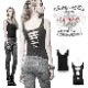 glareshop 쥢åסM/2XLKX077-Bѥ ǲİ ꤢ 󥯥ȥå  ֥å ǥ | å V ɷ ¤ߥ  Ź եå ϥ⡼ɷ  [PUNK RAVE] Gothic Punk Tank topwith Broken-hole