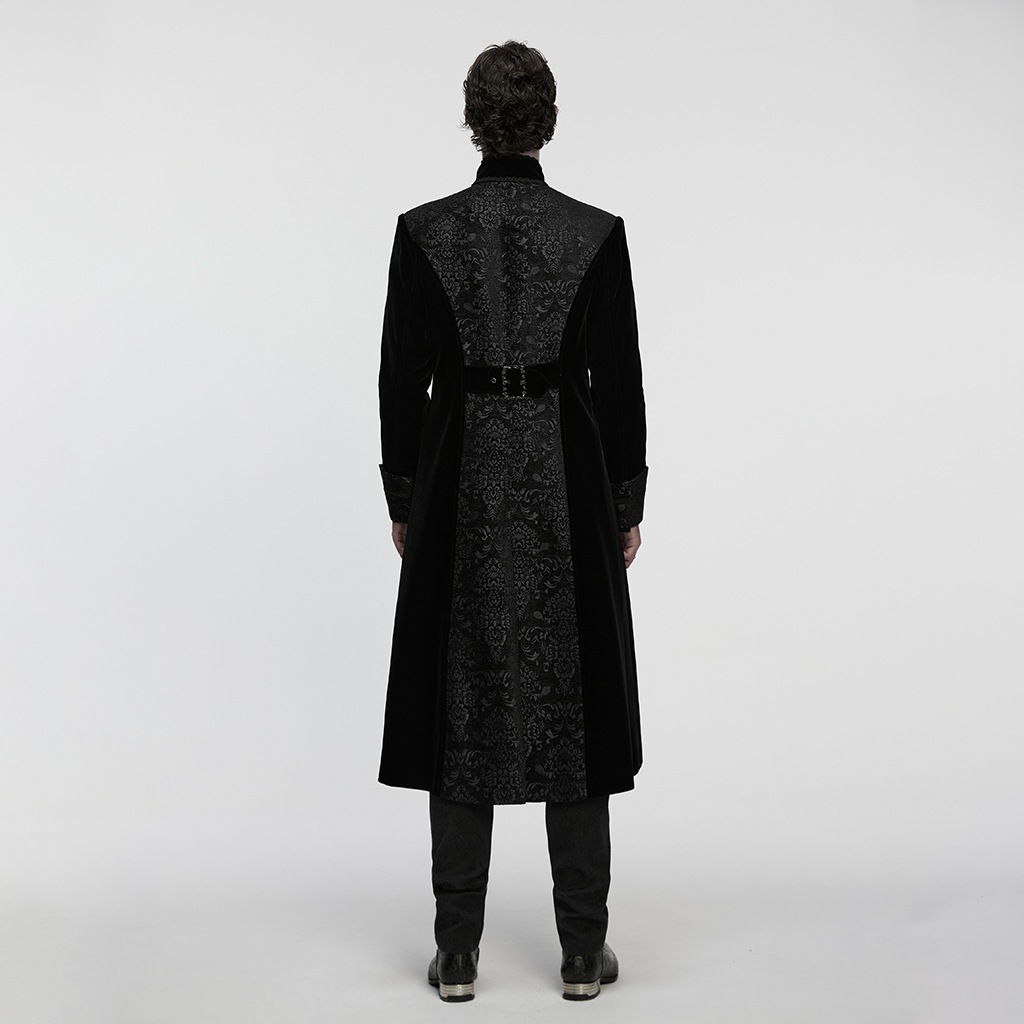 glareshop ���쥢����åס�M.S-M.5XL��JXA038-B�������å��ѥ쥹�ɽ��٥�٥åȥѡ��ƥ��������� �� �֥�å� ��� | �����å� �»� �������奢��� V�� �⡼�ɷ� ���ơ��� ���� [PUNK RAVE] Gothic Palace Embroidery Velvet Party Coat