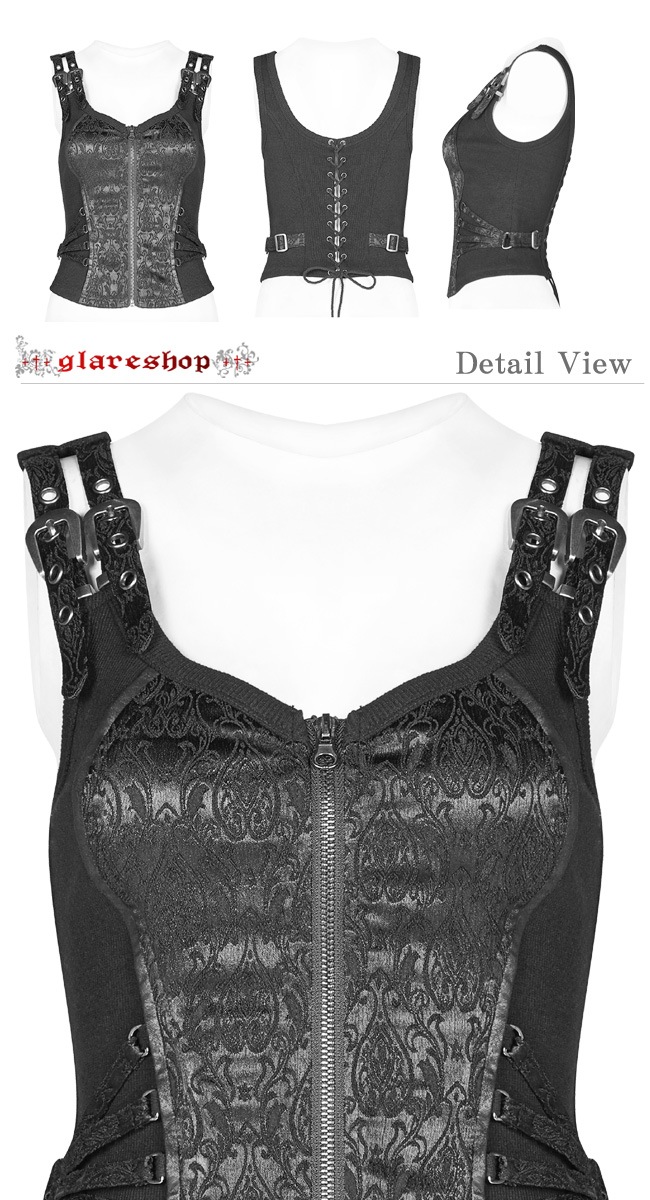 glareshop 쥢åסS/L/2XL/4XLKX311-B 㥬ɥ٥ 硼Ⱦ å ѥ 륻åȥ٥  ֥å ǥ |  奢 V ⡼ɷ ץ ơ   [PUNK RAVE] SteamPunk Jacquard Vest
