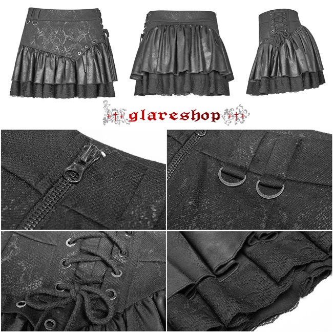 glareshop 쥢åסXS-4XLSX273-B ѥ ߥ˥  ǥ |  å 奢 V ⡼ɷ ץ ơ   [PUNK RAVE] Steampunk Mini skirt