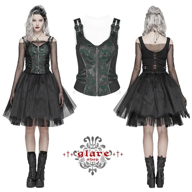 glareshop 쥢åסS/L/2XLKX311-N å ѥ 㥫ɥ٥ 륻å ꡼߹ ǥ |  奢 V ⡼ɷ ץ ơ   [PUNK RAVE] SteamPunk Jacquard Vest