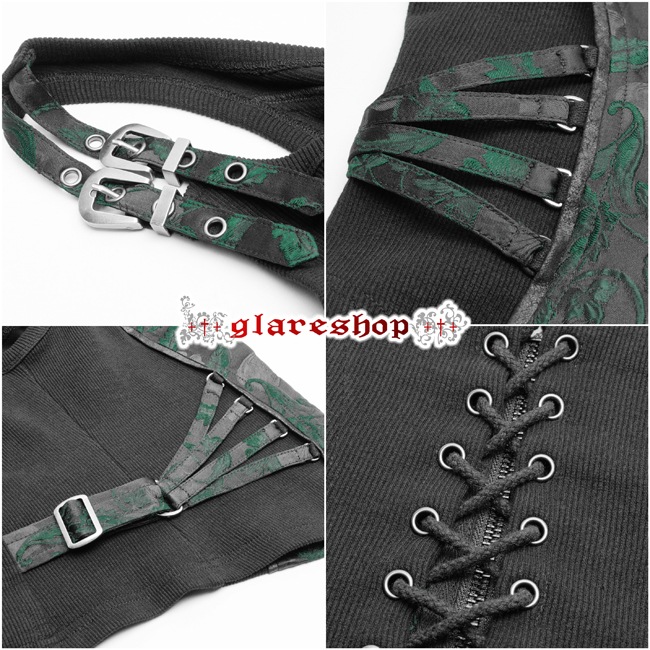 glareshop 쥢åסS/L/2XLKX311-N å ѥ 㥫ɥ٥ 륻å ꡼߹ ǥ |  奢 V ⡼ɷ ץ ơ   [PUNK RAVE] SteamPunk Jacquard Vest