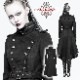 glareshop 쥢åסXS-4XLJX396-Bߥ꥿꡼  󥰾  ʥݥ쥪 ϥͥå եåơ   ֥å ǥ |  Ͻ 奢 V ơ   [PUNK RAVE] Military Uniform Worsted Long Coat