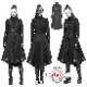 glareshop 쥢åסXS-4XLJX396-Bߥ꥿꡼  󥰾  ʥݥ쥪 ϥͥå եåơ   ֥å ǥ |  Ͻ 奢 V ơ   [PUNK RAVE] Military Uniform Worsted Long Coat