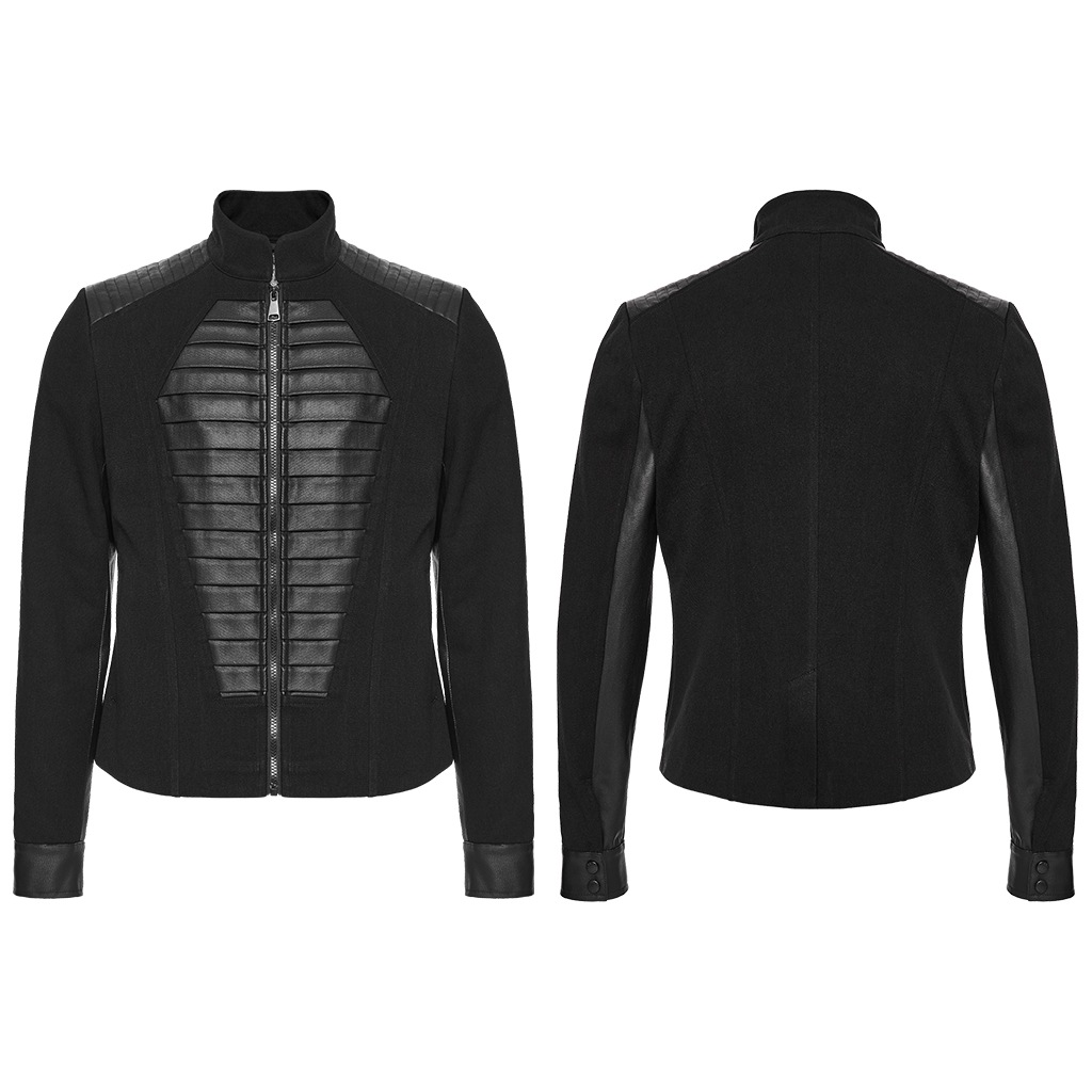 glareshop ���쥢����åס�M.S-M.5XL��JXA043-B���ѥ󥯥ߥ꥿�꡼�������㥱�å� ���硼�Ⱦ� �� �֥�å� ��� | �������奢��� V�� �����ץ� ���ơ��� [PUNK RAVE] Punk Military Style Coffin Short Jacket