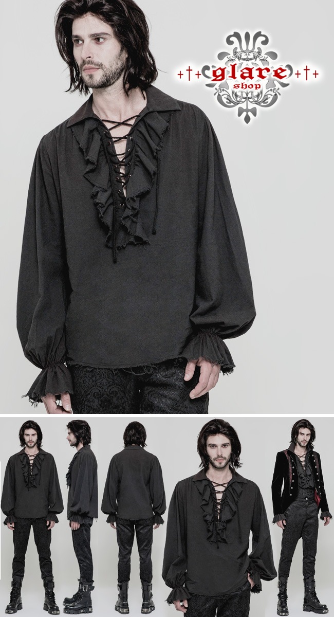 glareshop ���쥢����åס�M.M/M.XL/M.3XL��TX584-B���������� �������� �ѥ� ������ơ��� �ե�� �ѥ��졼�ĥ֥饦�� �� ��� | �������奢��� V�� �⡼�ɷ� �����ץ� ���ơ��� ���� �� [PUNK RAVE] Iovry Steampunk Long Sleeve Shirt