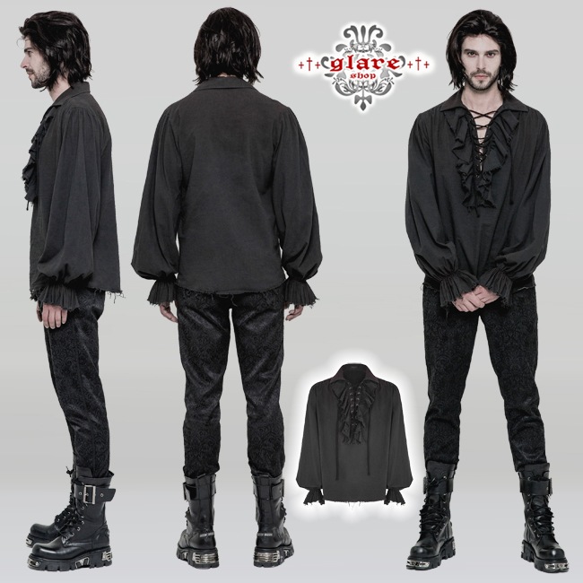 glareshop ���쥢����åס�M.M/M.XL/M.3XL��TX584-B���������� �������� �ѥ� ������ơ��� �ե�� �ѥ��졼�ĥ֥饦�� �� ��� | �������奢��� V�� �⡼�ɷ� �����ץ� ���ơ��� ���� �� [PUNK RAVE] Iovry Steampunk Long Sleeve Shirt