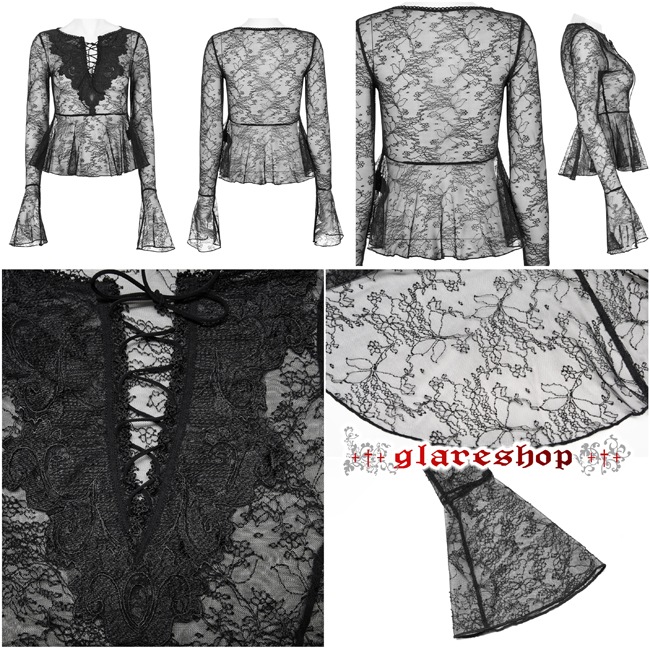 ������ڤ��glareshop ���쥢����åס�S/L/2XL��TXA084-B�������å� ���쥬��� �졼�����å� �ե쥢µ �������롼 �ɽ� ���åȥ��� �� ��ǥ����� | �������奢��� V�� �⡼�ɷ� ���ơ��� ���� �� [PUNK RAVE] Gothic light lace T-shirt
