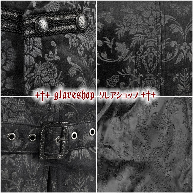 glareshop 쥢åסM.S-M.5XLKX100-B å եޥ ² ޥ ʥݥ쥪 ٥   |  åեå 奢 V   [PUNK RAVE] Gothic Vest