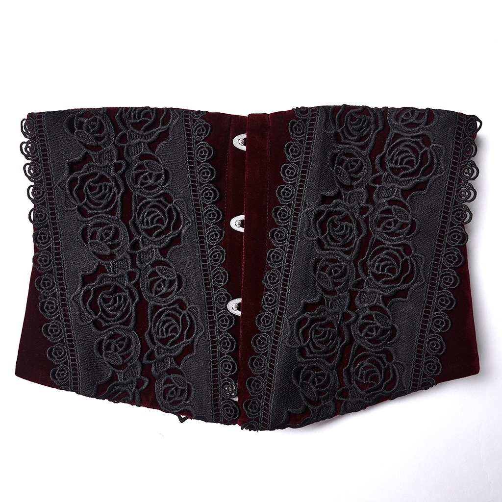 ������ڤ��glareshop ���쥢����åס�S/L/2XL��KX688-R�������å��������졼�����åץꥱ�٥�٥åȥ��륻�å� �������ȥХ�� ������ ��ǥ����� | �������奢��� V�� �����ץ� ���ơ��� [PUNK RAVE] Gothic Rose Lace Applique Velvet Corset Waistband