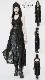 glareshop 쥢åסXS-4XLJX838-B å  ۥ륿ͥå ադ 󥰥ɥ쥹 ݥ 2å  ֥å ǥ |  奢 V ⡼ɷ ץ ơ   [PUNK RAVE] Dark Gothic Knitted Coat