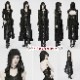 glareshop 쥢åסXS-4XLJX838-B å  ۥ륿ͥå ադ 󥰥ɥ쥹 ݥ 2å  ֥å ǥ |  奢 V ⡼ɷ ץ ơ   [PUNK RAVE] Dark Gothic Knitted Coat