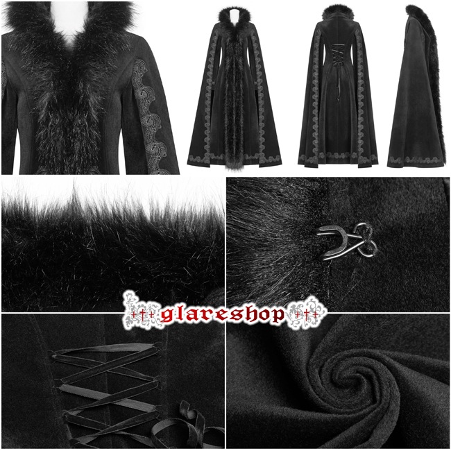 glareshop ���쥢����åס�XS-4XL��JX559-B���������� ������ ���󥰾� �����å� ������ơ��� �ե����դ� �� �֥�å� ��ǥ����� | ��� |����� ����Ͻ��� ��� �������奢��� �����ץ� ���ơ��� ���� �� [PUNK RAVE] Gothic Vintage Gorgeous Long Coat