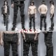 glareshop 쥢åסM.S-M.4XLPX207-Bѥ  ɨǥ  ѥ ǥ˥    |  å ѥ å եå 奢 V ơ   [PUNK RAVE] Gothic Punk Armor Knee Jeans