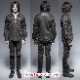 glareshop 쥢åסM.S-M.4XLPX207-Bѥ  ɨǥ  ѥ ǥ˥    |  å ѥ å եå 奢 V ơ   [PUNK RAVE] Gothic Punk Armor Knee Jeans