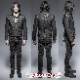 glareshop 쥢åסM.S-M.4XLPX207-Bѥ  ɨǥ  ѥ ǥ˥    |  å ѥ å եå 奢 V ơ   [PUNK RAVE] Gothic Punk Armor Knee Jeans
