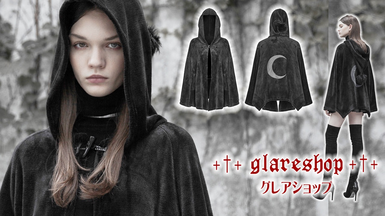 glareshop ���쥢����åס�F��JX605-B���������� �����å� �٥�٥å� ������ɽ� �ա����դ� ���硼�� ������ �ݥ���� ���㥱�å� �� ��ǥ����� | ��� | �ǲİ��� ����� �������奢��� ����Ū ���� �� [PUNK RAVE] Dark Velvet Embroidered Cloak Jacke