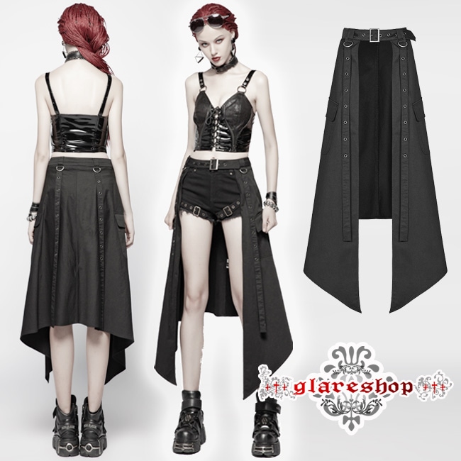 glareshop ���쥢����åס�S/L/2XL��SX202-B���������� �ѥ� �ơ��륫�å� �����ɥݥ��å� ���С��������� �� ��ǥ����� | ��������ѥ� �������奢��� V�� �⡼�ɷ� �����ץ� ���ơ��� ���� �� [PUNK RAVE] Punk Half Skirt Accessories