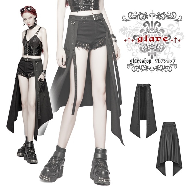 glareshop ���쥢����åס�S/L/2XL��SX202-B���������� �ѥ� �ơ��륫�å� �����ɥݥ��å� ���С��������� �� ��ǥ����� | ��������ѥ� �������奢��� V�� �⡼�ɷ� �����ץ� ���ơ��� ���� �� [PUNK RAVE] Punk Half Skirt Accessories