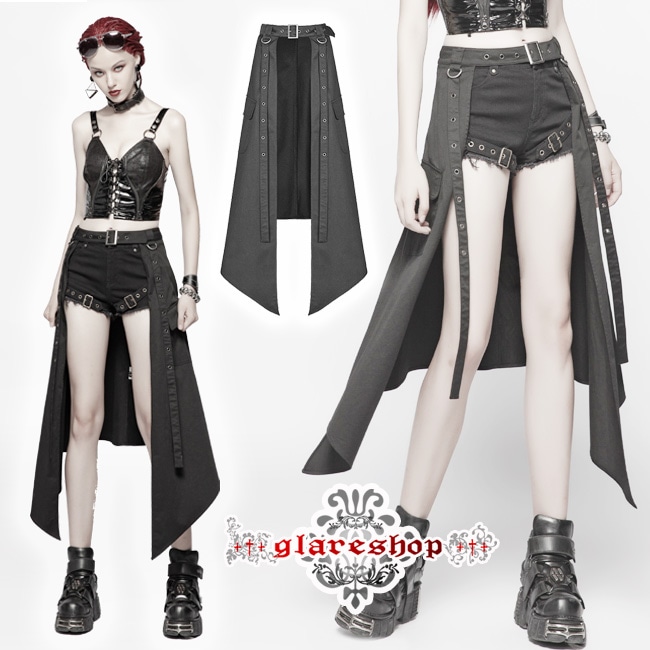 glareshop ���쥢����åס�S/L/2XL��SX202-B���������� �ѥ� �ơ��륫�å� �����ɥݥ��å� ���С��������� �� ��ǥ����� | ��������ѥ� �������奢��� V�� �⡼�ɷ� �����ץ� ���ơ��� ���� �� [PUNK RAVE] Punk Half Skirt Accessories