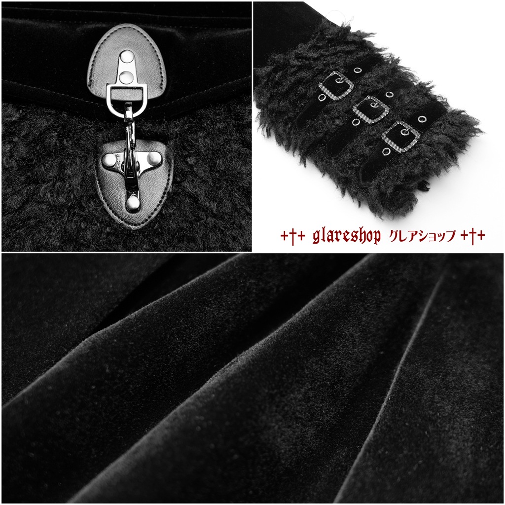 glareshop ���쥢����åס�XS-4XL��JX700-B���ա����դ������� �ߥɥ�� �ե��å��쥤�䡼�� ���� �٥�٥å� ����Хͥ������� ���졼�ȥ����� �ޥ���դ������� �� �֥�å� ��ǥ����� | �������奢��� V�� ���ơ��� ���� �� [PUNK RAVE] Gothic fake two cloaks