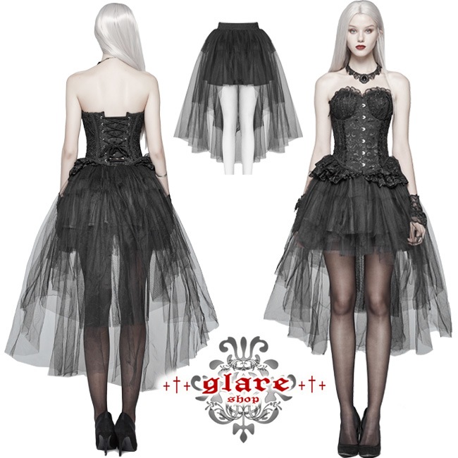 glareshop ���쥢����åס�S/L/2XL��SX280-B�������å� �ơ��륫�å� �ѥ˥� ���ե��� �ե��å���ơ��륹������ �� ��ǥ����� | �������� �����å� �ե��å���� �������奢��� V�� �⡼�ɷ� �����ץ� ���ơ��� ���� �� [PUNK RAVE] Gothic Tulle High-Low Skirt