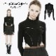 glareshop グレアショップ「S/L/2XL」TXA070-B■ゴスロリ ゴシック 美ウエストくびれラインが際立つ！セクシーボディスーツ 黒 レディース | ゴスロリ ゴシック ロック ファッシ