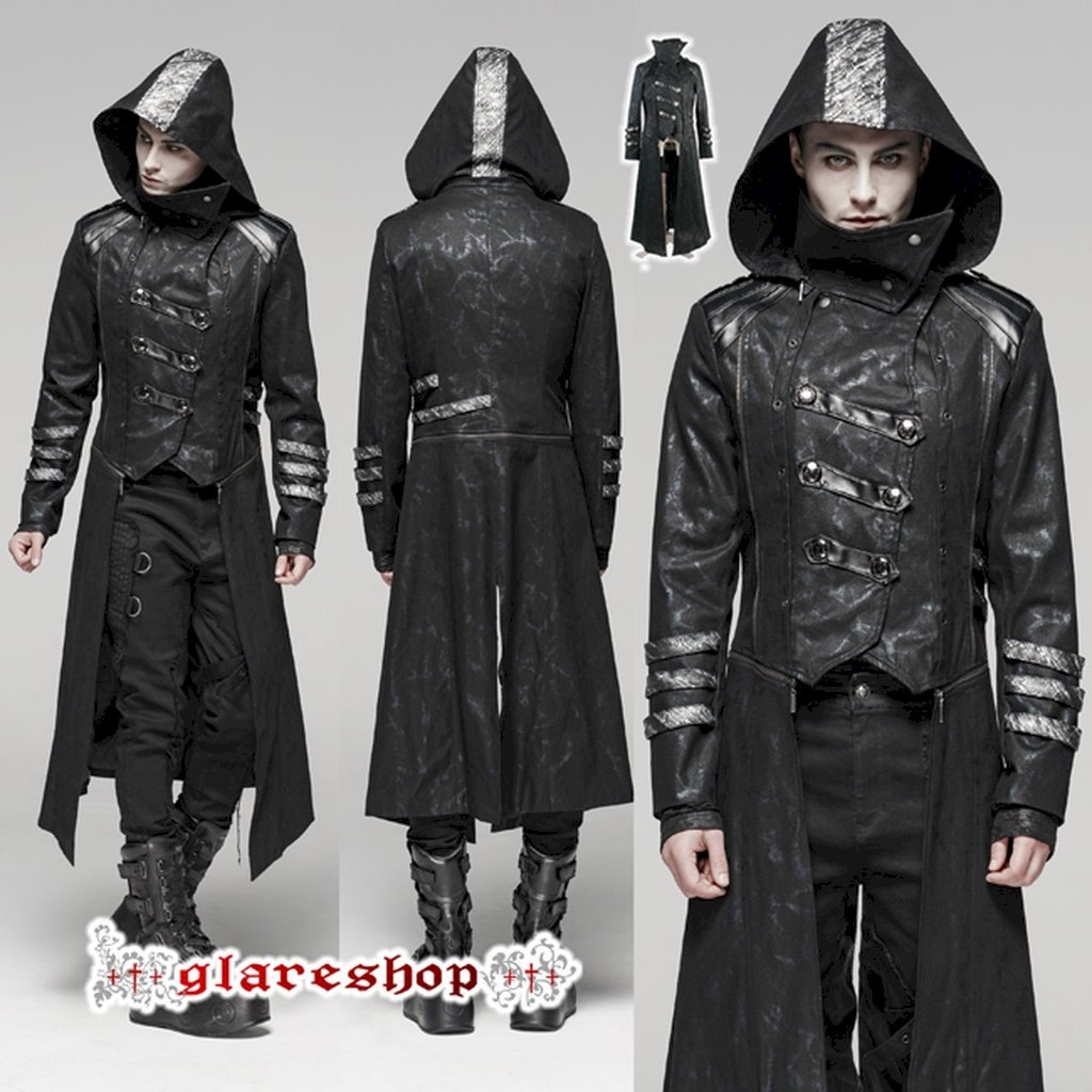 glareshop ���쥢����åס�M.S-M.5XL��JX099-man-B���ѥ� ���㥱�å� ������ ���󥰾� 3Way ��������ѥ� �ʥݥ쥪�� �ա����դ� ���� �� �֥�å� ��� | �������奢��� V�� �����ץ� ���ơ��� ���� �� [PUNK RAVE] Long to Short Gothic Military Trench Coat