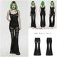 glareshop ���쥢����åס�XS-4XL��PX856-B���ѥ󥯥�å��她�ץ饤���ե쥢�ѥ�� �� ��ǥ����� | �������奢��� V�� �⡼�ɷ� ���� �� [PUNK RAVE] Punk Mesh Spliced Flared Pants