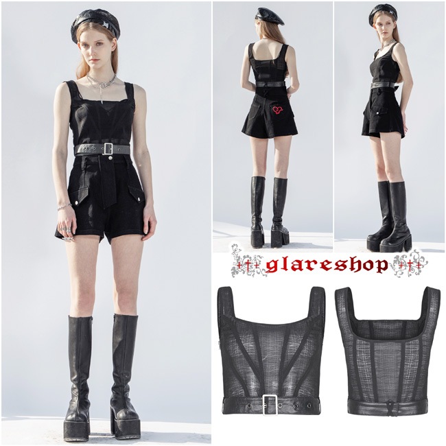 glareshop 쥢åסXS-4XLKX419-B ͥå 쥶٥դ å奿󥯥ȥå ȥåץ  ǥ |  奢 V ⡼ɷ ץ ơ   [PUNK RAVE] Mesh Tank Top