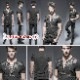 glareshop ���쥢����åס�M.S-M.5XL��TX387-B���������� �ѥ� �졼�����å� �٥���դ� ���Ǻ� Ⱦµ T����� �ȥåץ� �� ��� | ��������ѥ� �������奢��� V�� �⡼�ɷ� �����ץ� ���ơ��� ���� �� [PUNK RAVE] Punk Soilder Short T-Shirt