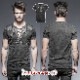 glareshop ���쥢����åס�M.S-M.5XL��TX387-B���������� �ѥ� �졼�����å� �٥���դ� ���Ǻ� Ⱦµ T����� �ȥåץ� �� ��� | ��������ѥ� �������奢��� V�� �⡼�ɷ� �����ץ� ���ơ��� ���� �� [PUNK RAVE] Punk Soilder Short T-Shirt