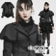 glareshop グレアショップ「XS-4XL」JX807-B■ゴスロリ ゴシックレースアップショルダーケープ付きジャケット 黒 レディース | ゴスロリ ゴシック パンク ロック ファッション ス