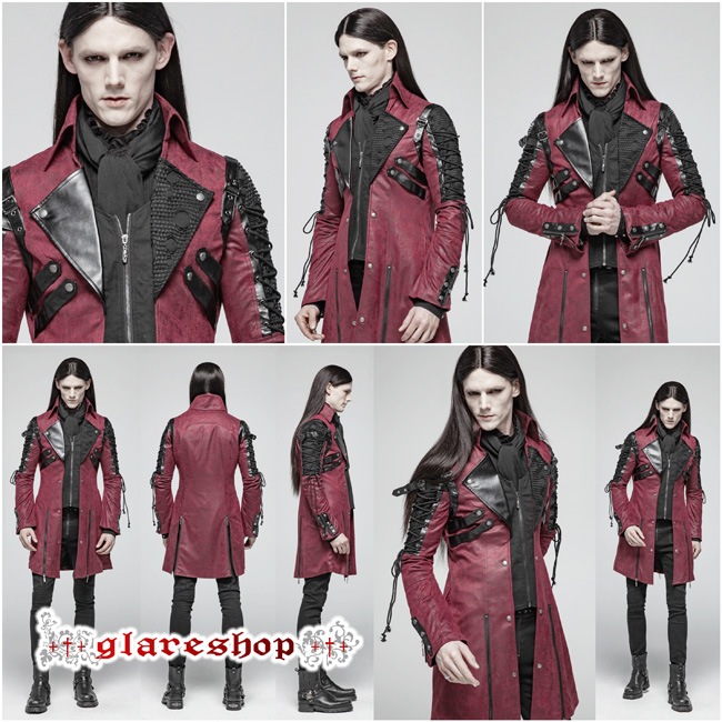 glareshop ���쥢����åס�M.S-M.5XL��JX111-man-R���ѥ� ���㥱�å� �ߥɥ�� �ͥ����Υ졼�����å� �ߥ꥿�꡼���㥱�å� �� ��å� ��� | �ѥ� ���å� �ե��å���� �������奢��� V�� �����ץ� ���ơ��� ���� �� [PUNK RAVE] Gothic Punk Coat