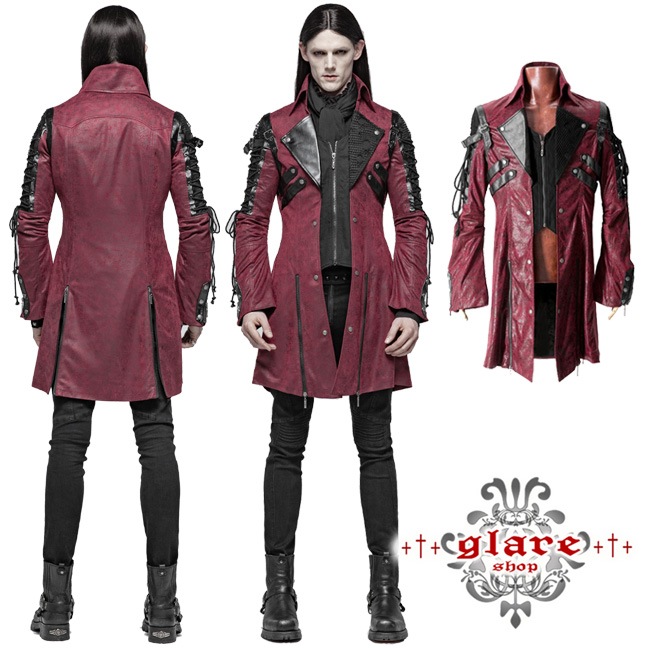 glareshop ���쥢����åס�M.S-M.5XL��JX111-man-R���ѥ� ���㥱�å� �ߥɥ�� �ͥ����Υ졼�����å� �ߥ꥿�꡼���㥱�å� �� ��å� ��� | �ѥ� ���å� �ե��å���� �������奢��� V�� �����ץ� ���ơ��� ���� �� [PUNK RAVE] Gothic Punk Coat