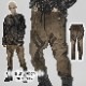 glareshop グレアショップ「M.S-M.5XL」PX595-C■ゴシック ダーク ストリートファッション コーデュロイ ロング パンツ ブラウン メンズ | ゴスロリ ゴシック パンク ロック