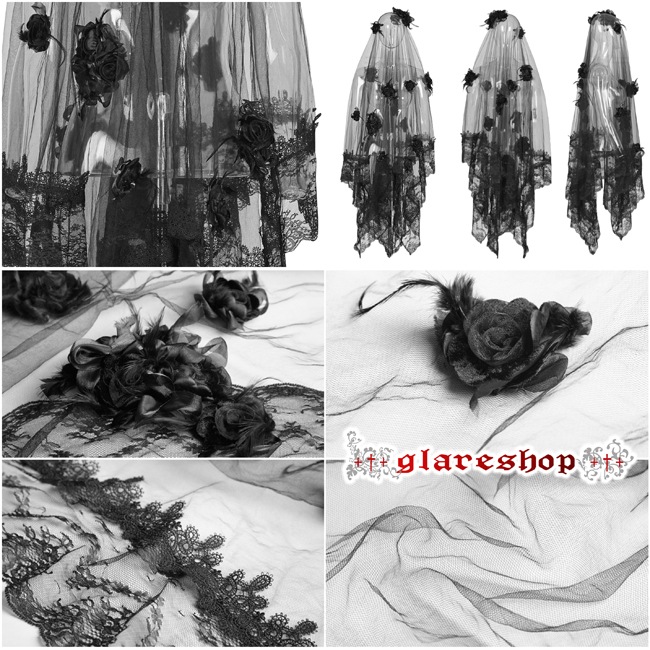 glareshop ���쥢����åס�F��ZH060-B���������� �����å� ���쥬��� �졼�� ��å��� �Х�β֥ǥ� �������� �١��� �� ��ǥ����� | �������� �����å��ե��å���� �������奢��� V�� �⡼�ɷ� �����ץ� ���ơ��� ���� �� [PUNK RAVE] Gothic Gorgeous Veil
