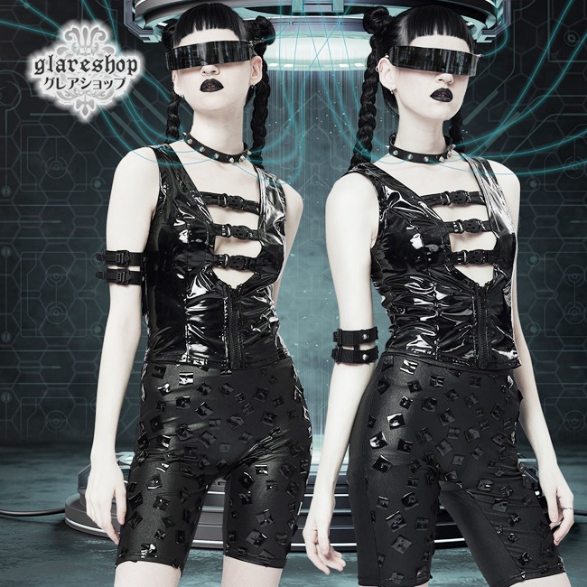 glareshop 쥢åסXS-4XLKX506-B ѥ ̤ ѥ  եå쥶٥  ǥ |  å ѥ å եå ѥ 奢 V ⡼ɷ ץ ơ   [PUNK RAVE]