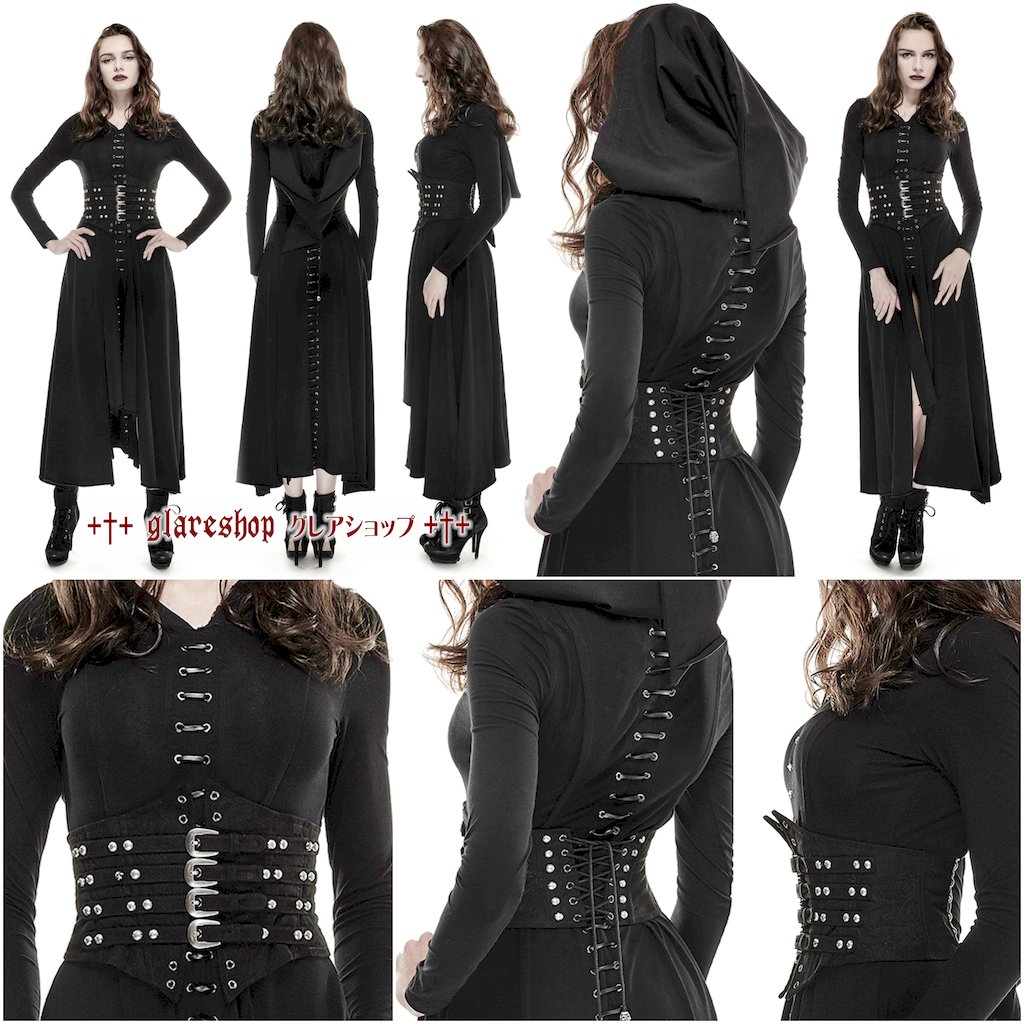 glareshop 쥢åסS/L/2XLKX169-B å ѥ  졼å 륻åȥ٥  ֥å ǥ | 奢 V ץ ơ   [PUNK RAVE] Buckle Loops Steampunk Girdle