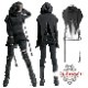 glareshop 쥢åסFTX168-B å ѥ ադ ˥åȥݥ  饤ȥ  ǥ |  奢 V ⡼ɷ ץ ơ   [PUNK RAVE] Punk Bat Wing Hooded Shawl
