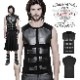 glareshop グレアショップ「M.M/M.XL/M.3XL」KX237●ゴシックパンク 中世戦士風 PUレザーアーマー革鎧 タンクトップ 黒 メンズ | ゴスロリ ゴシック パンク ロック ファ