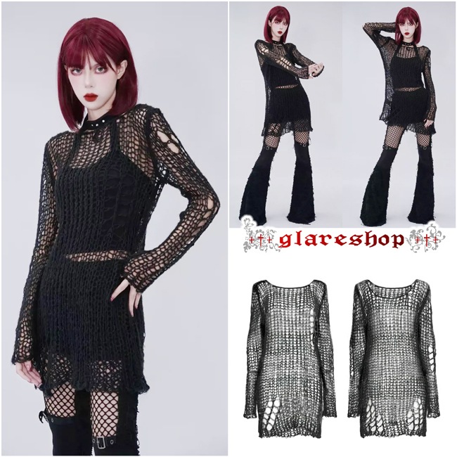 glareshop ���쥢����åס�M/2XL��TXA082-B���������� �����å� �ѥ� ���᡼���ù� ����2way Ĺµ �������� �˥å� �� ��ǥ����� | �������奢��� V�� �⡼�ɷ� �����ץ� ���ơ��� ���� �� [PUNK RAVE] Gothic Grunge Stripe Decayed Pullover Sweater