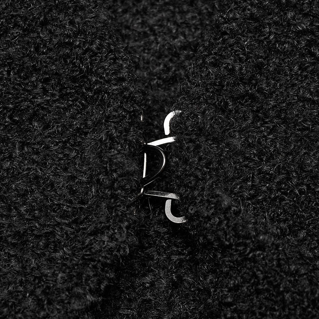 glareshop ���쥢����åס�S/L/2XL��JX864-B�������å� �������ȥ꡼������ ���󥰾� �� �֥�å� ��ǥ����� | �����ǥ����� �饤�ȥ������� ������ �⡼�ɷ� ���� �� [PUNK RAVE] Asymmetric long cardigan