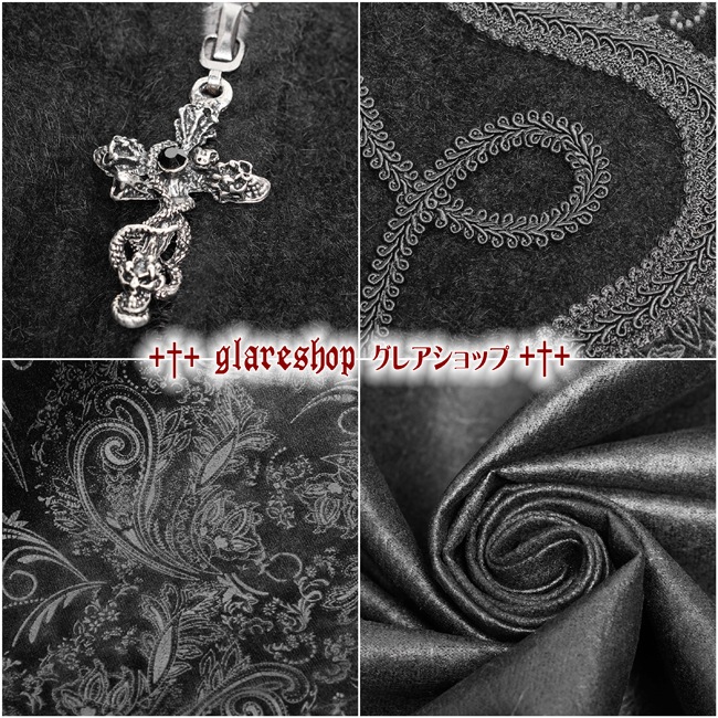 glareshop 쥢åסM.S-M.5XLJX510-Bå ޥդ  󥰾 ڥ꡼ ܥ ٥٥å  ֥å  | եå 奢 V ץ ơ   [PUNK RAVE] Gothic Night Count Cloak Long Coat