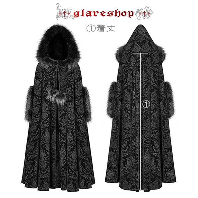 glareshop 쥢åסFJX561-Bեդ  󥰾  å ޥ 㥬 ադ µ ޥ  ֥å ǥ |  奢 V ⡼ɷ ץ ơ   [PUNK RAVE] Gothic Gorgeous Cloak