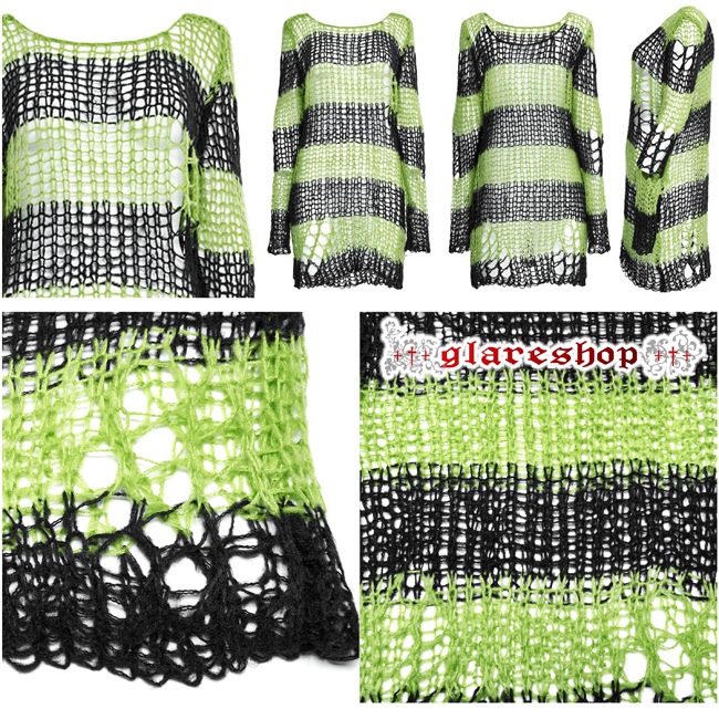 glareshop ���쥢����åס�M/2XL��TXA082-N���������� �����å� �ѥ� ���᡼���ù� ����2way Ĺµ �������� �˥å� ������ ��ǥ����� | �������奢��� V�� �⡼�ɷ� �����ץ� ���ơ��� ���� �� [PUNK RAVE] Gothic Grunge Stripe Decayed Pullover Sweater