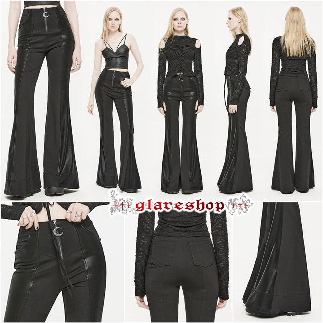 glareshop ���쥢����åס�XS-4XL��PX633-B���������� �ѥ� ���Ǻ� �ե������쥶������ �ࡼ����㡼�� �ե쥢�ѥ�� �� ��ǥ����� | �������奢��� V�� �⡼�ɷ� �����ץ� ���ơ��� ���� �� [PUNK RAVE] Gothic Spliced Faux Leather Long Flared Pants