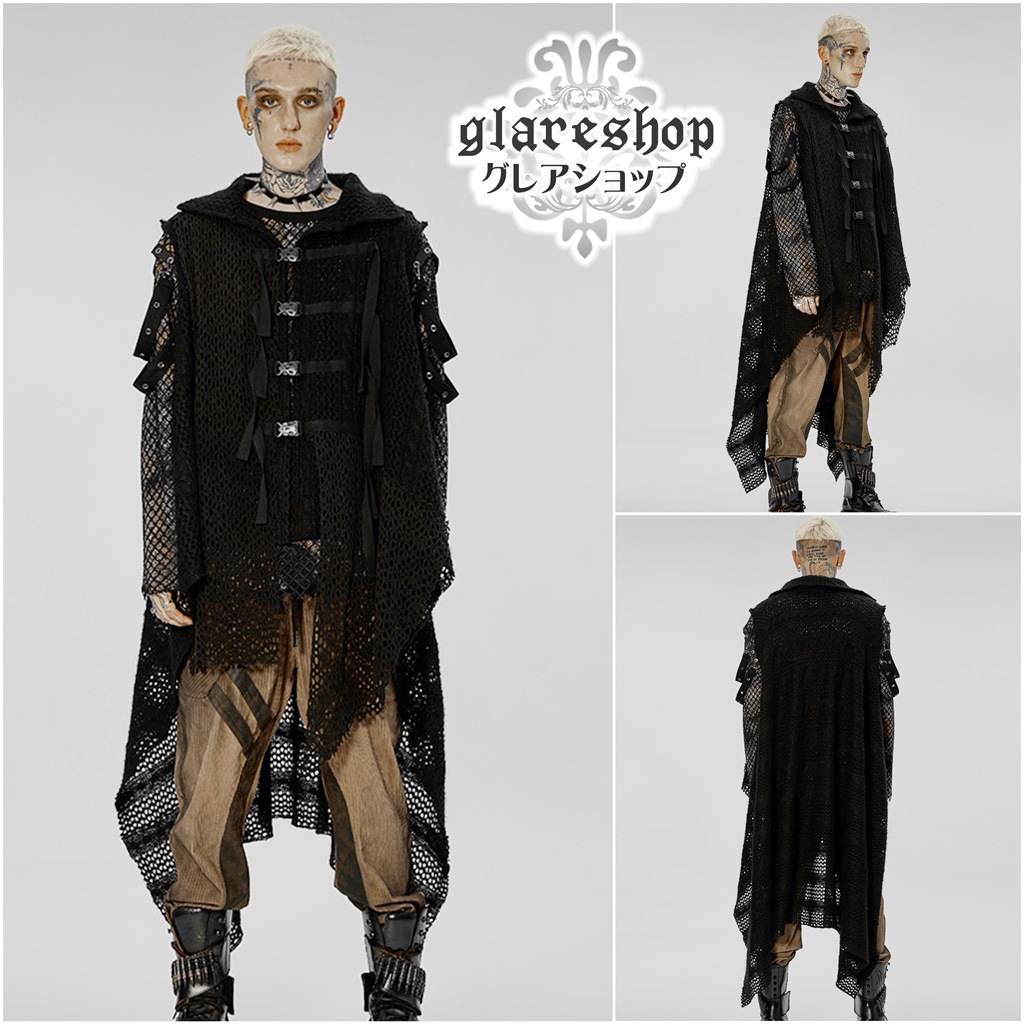 glareshop 쥢åסM.M/M.XL/M.3XLKX482-BСѥ󥯥ǥ٥ ȥ꡼ ˥åȥ٥   | ѥ 奢 V ץ ơ   [PUNK RAVE] Post-apocalyptic style knitted vest