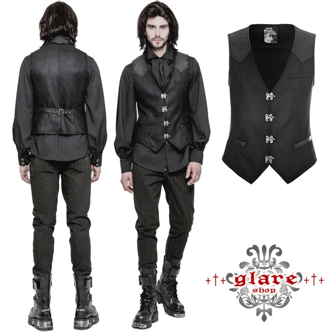 glareshop ���쥢����åס�M.S-M.5XL��KX240-B���������� �����å� �ե����ޥ� �»� ��² ������ ����ǥ� ���Ǻ� �٥��� �� ��� | ��������ѥ� �������奢��� V�� �⡼�ɷ� �����ץ� ���ơ��� ���� �� [PUNK RAVE] Steampunk Vintage Gothic Buckles Waistcoat