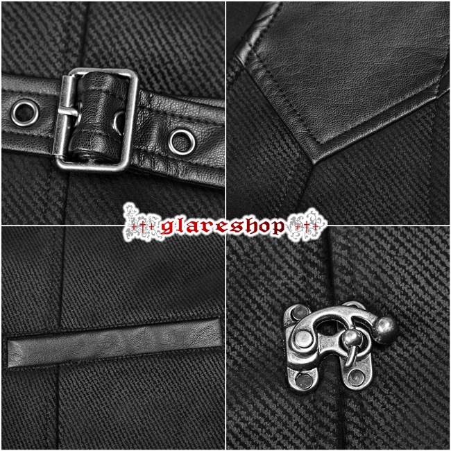 glareshop ���쥢����åס�M.S-M.5XL��KX240-B���������� �����å� �ե����ޥ� �»� ��² ������ ����ǥ� ���Ǻ� �٥��� �� ��� | ��������ѥ� �������奢��� V�� �⡼�ɷ� �����ץ� ���ơ��� ���� �� [PUNK RAVE] Steampunk Vintage Gothic Buckles Waistcoat